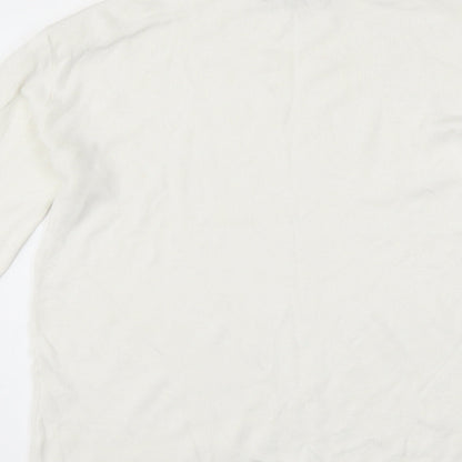 Primark Womens White   Pullover Jumper Size 18