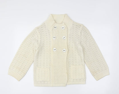 Internacionale Womens Ivory   Cardigan Jumper Size 10