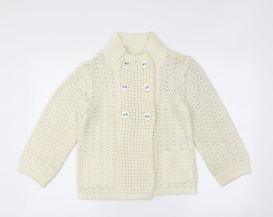 Internacionale Womens Ivory   Cardigan Jumper Size 10
