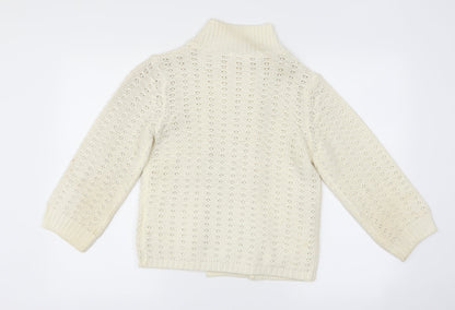 Internacionale Womens Ivory   Cardigan Jumper Size 10