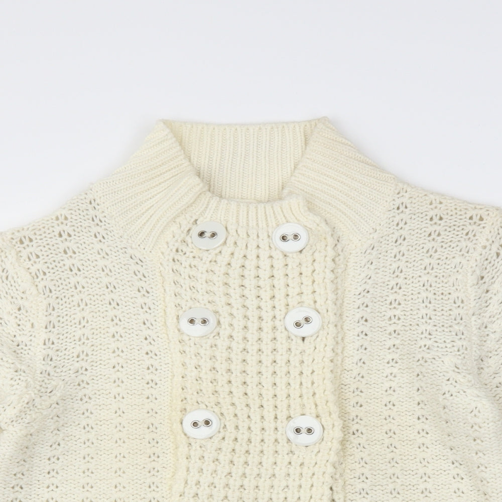 Internacionale Womens Ivory   Cardigan Jumper Size 10