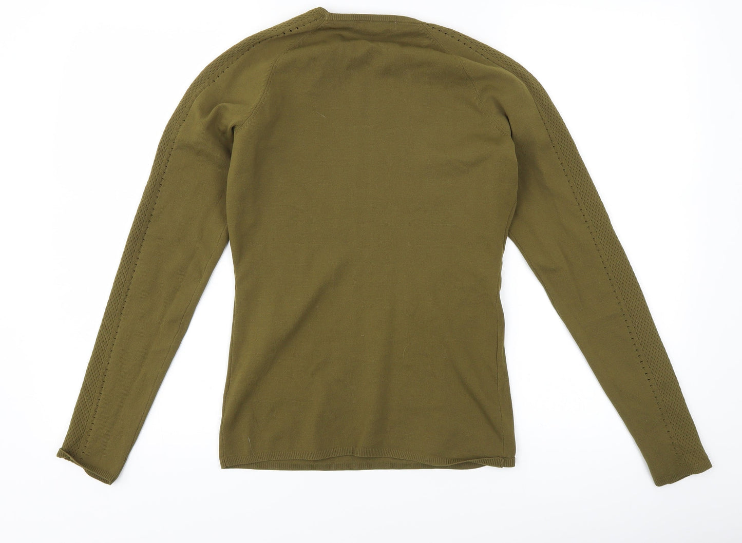 Womens UK Size S H&M Green Basic T-Shirt