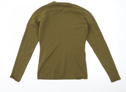 Womens UK Size S H&M Green Basic T-Shirt