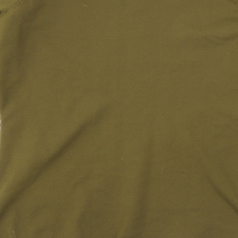Womens UK Size S H&M Green Basic T-Shirt