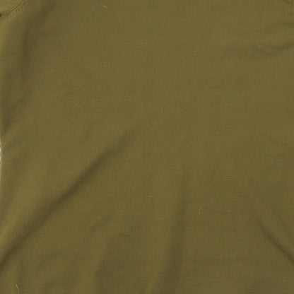 Womens UK Size S H&M Green Basic T-Shirt