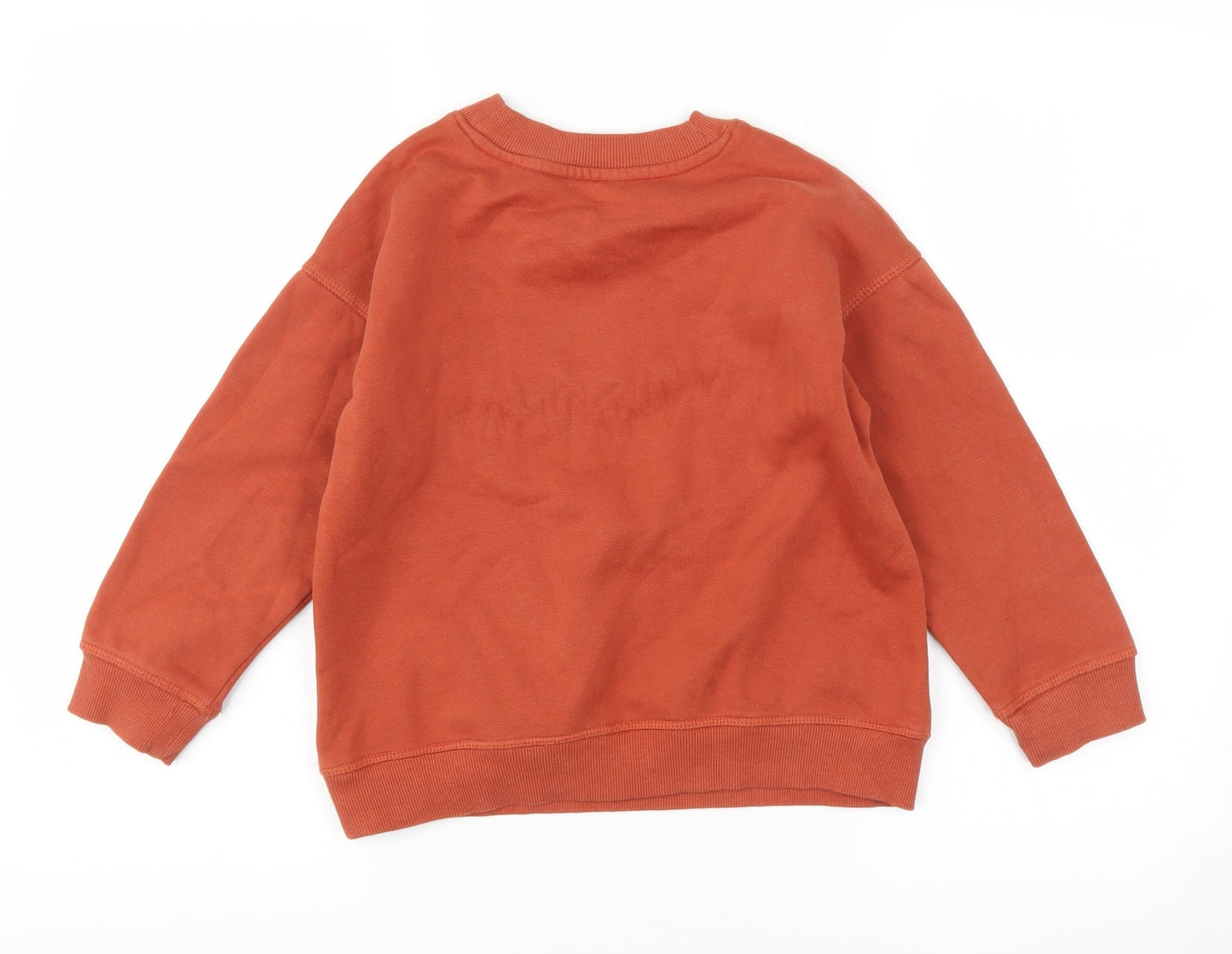 George Boys Brown   Pullover Sweatshirt Size 6-7 Years  - slogan