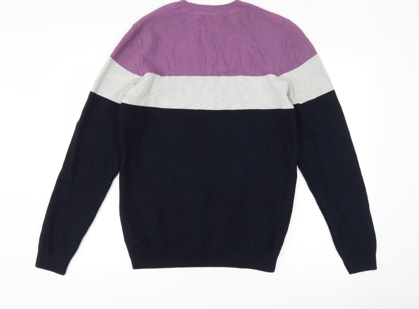 NEXT Mens Blue Striped  Pullover Jumper Size M