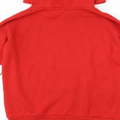 Primark Girls Red Striped  Pullover Hoodie Size 14-15 Years
