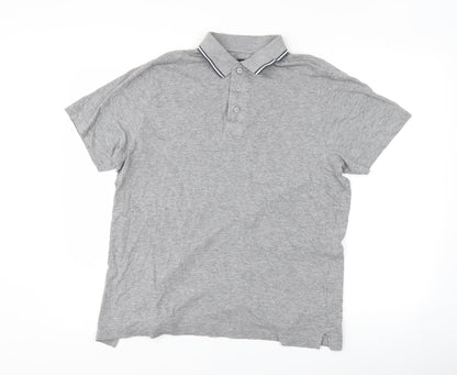 Avenue Mens Grey    Polo Size M