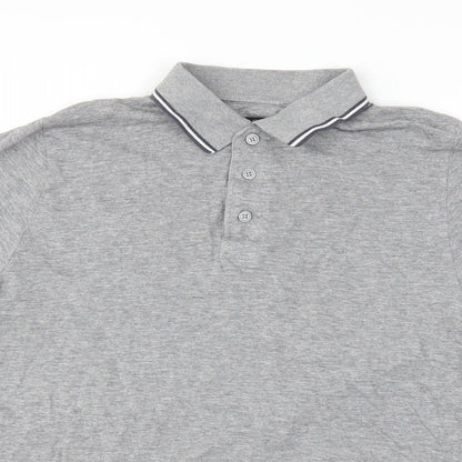 Avenue Mens Grey    Polo Size M