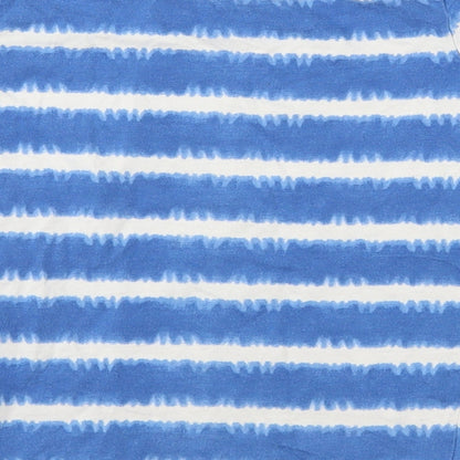 Matalan Boys Blue Striped  Basic T-Shirt Size 4-5 Years  - Tie Dye