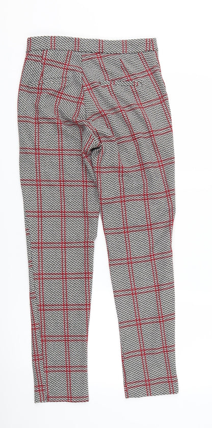 Stradivarius Womens Black Geometric  Trousers  Size 10 L26 in