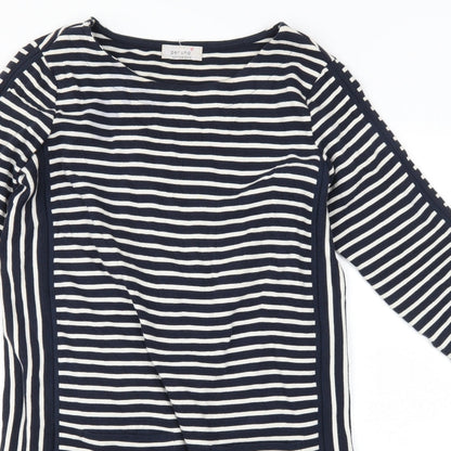Marks and Spencer Womens Blue Striped  Jumper Dress  Size 10