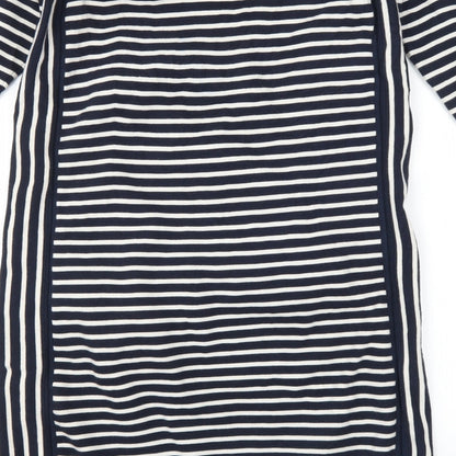 Marks and Spencer Womens Blue Striped  Jumper Dress  Size 10