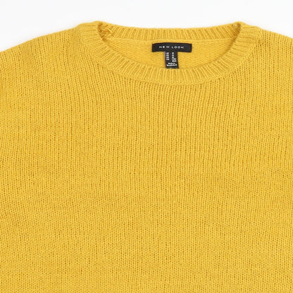 New Look Womens Yellow   Pullover Jumper Size M