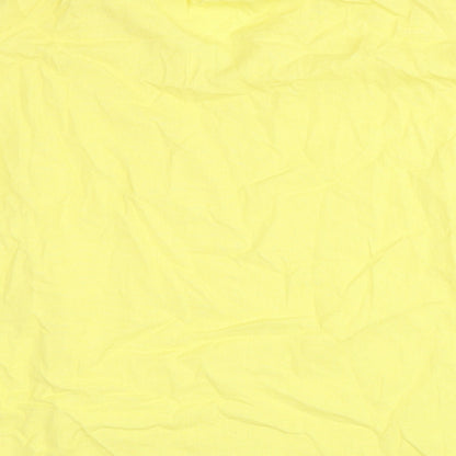 flint & moss Womens Yellow   Basic Blouse Size 2XL