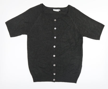 Yessica Womens Grey   Cardigan Jumper Size S