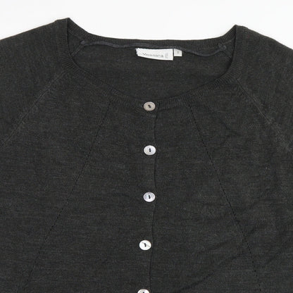 Yessica Womens Grey   Cardigan Jumper Size S