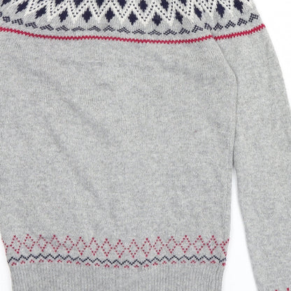 Atmoshpere Womens Grey Argyle/Diamond  Cardigan Jumper Size 8