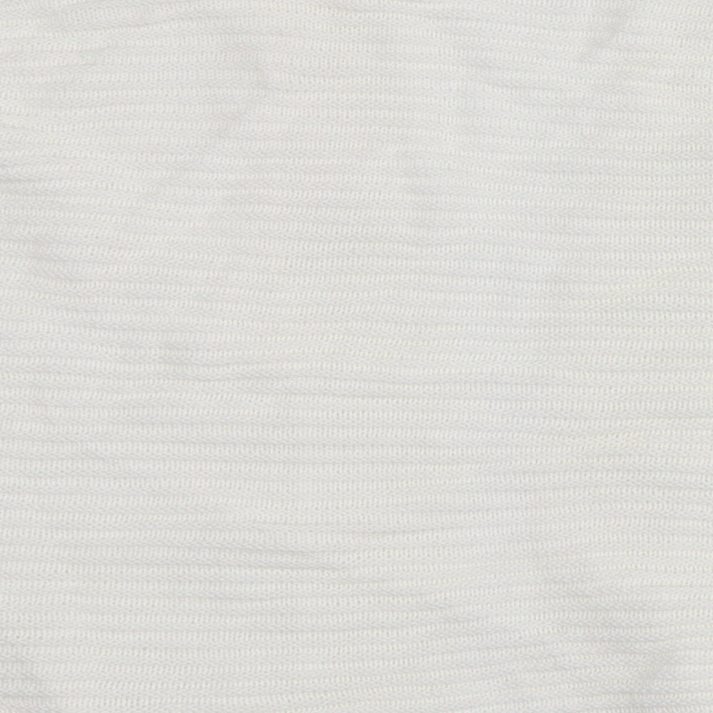 M&Co Womens White   Cardigan Jumper Size S