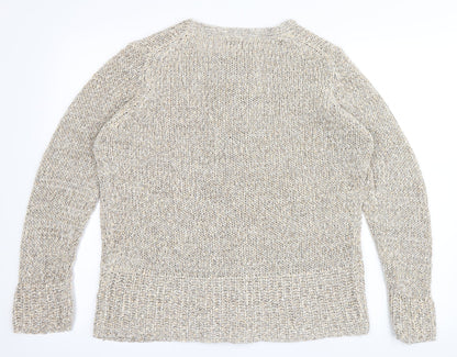 Marks and Spencer Womens Beige   Cardigan Jumper Size 14