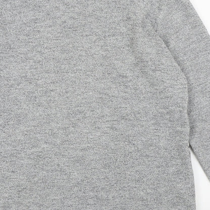 pure and natural Womens Grey Floral  Pullover Jumper Size M