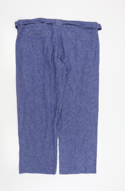 F&F Womens Blue   Trousers  Size 18 L25 in
