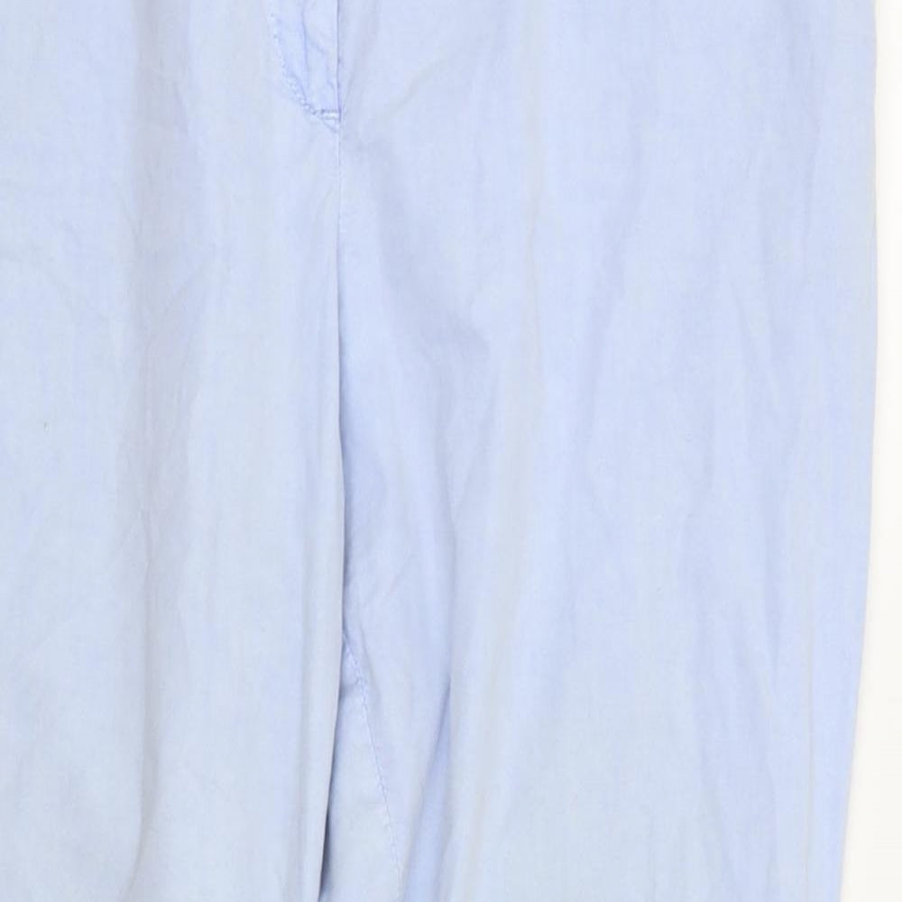 Womens UK Size 16 M&S Regular Fit  Blue Trousers