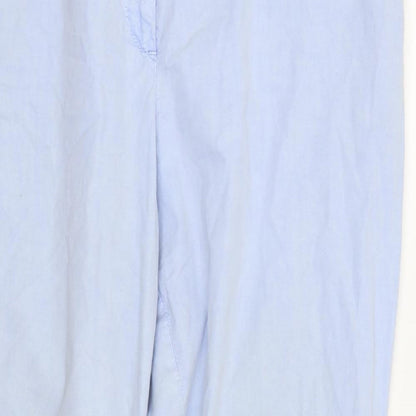 Womens UK Size 16 M&S Regular Fit  Blue Trousers