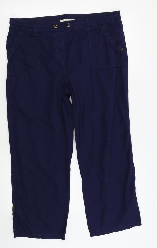 Asda George Womens Blue   Trousers  Size 16 L25 in