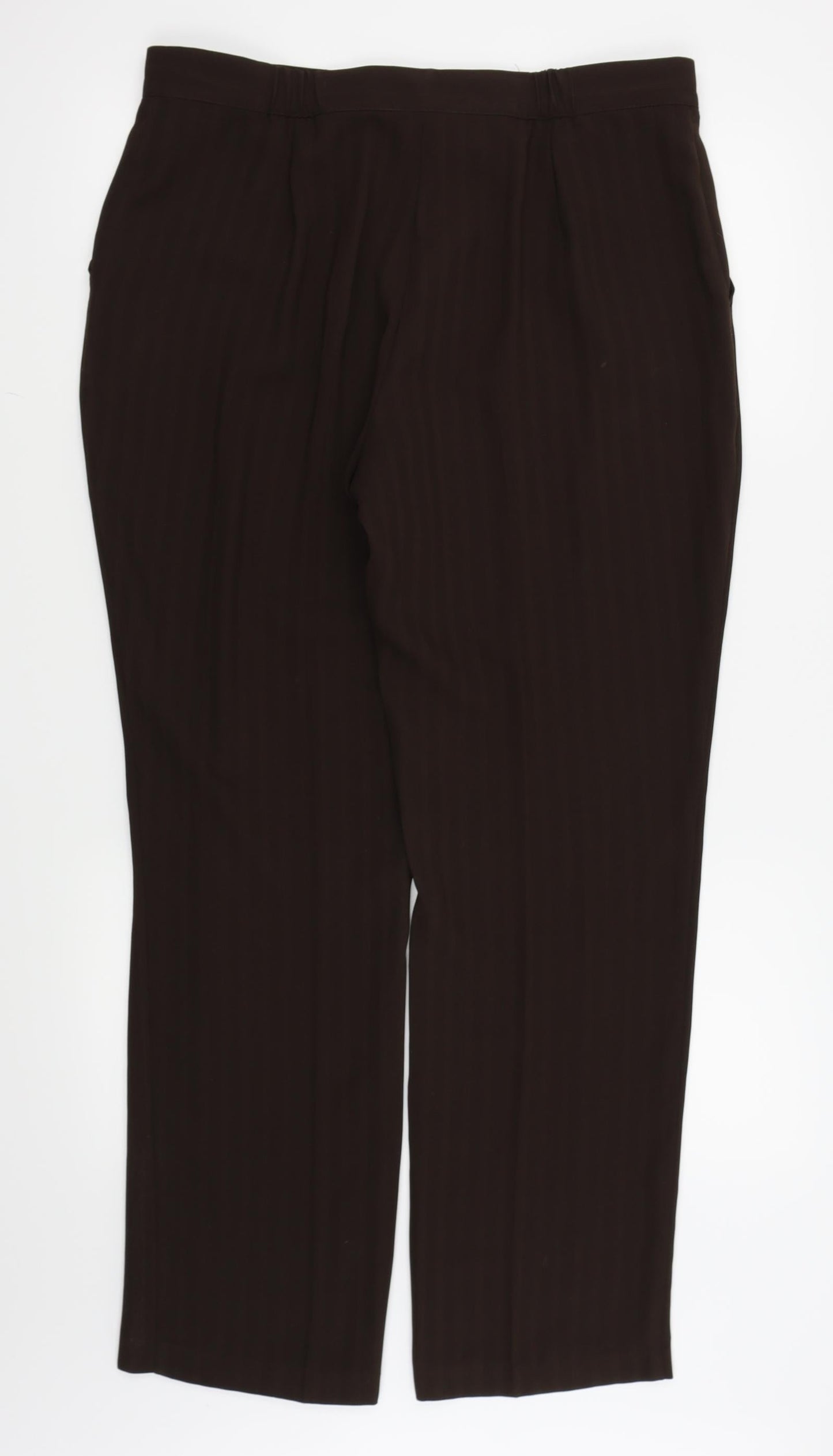 Womens UK Size 34 in Preworn Regular Fit  Brown Trousers