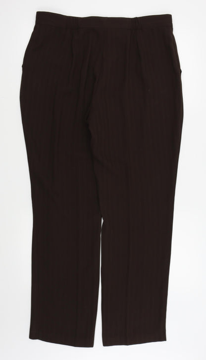 Womens UK Size 34 in Preworn Regular Fit  Brown Trousers