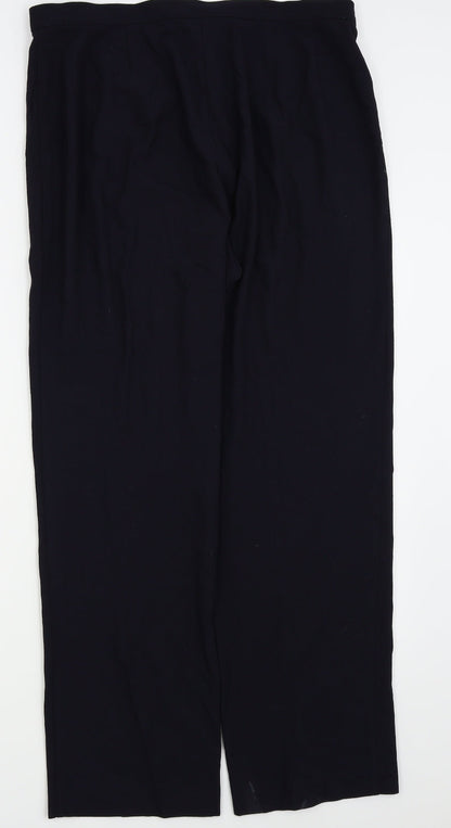 M&S Womens Blue   Trousers  Size 18 L27 in
