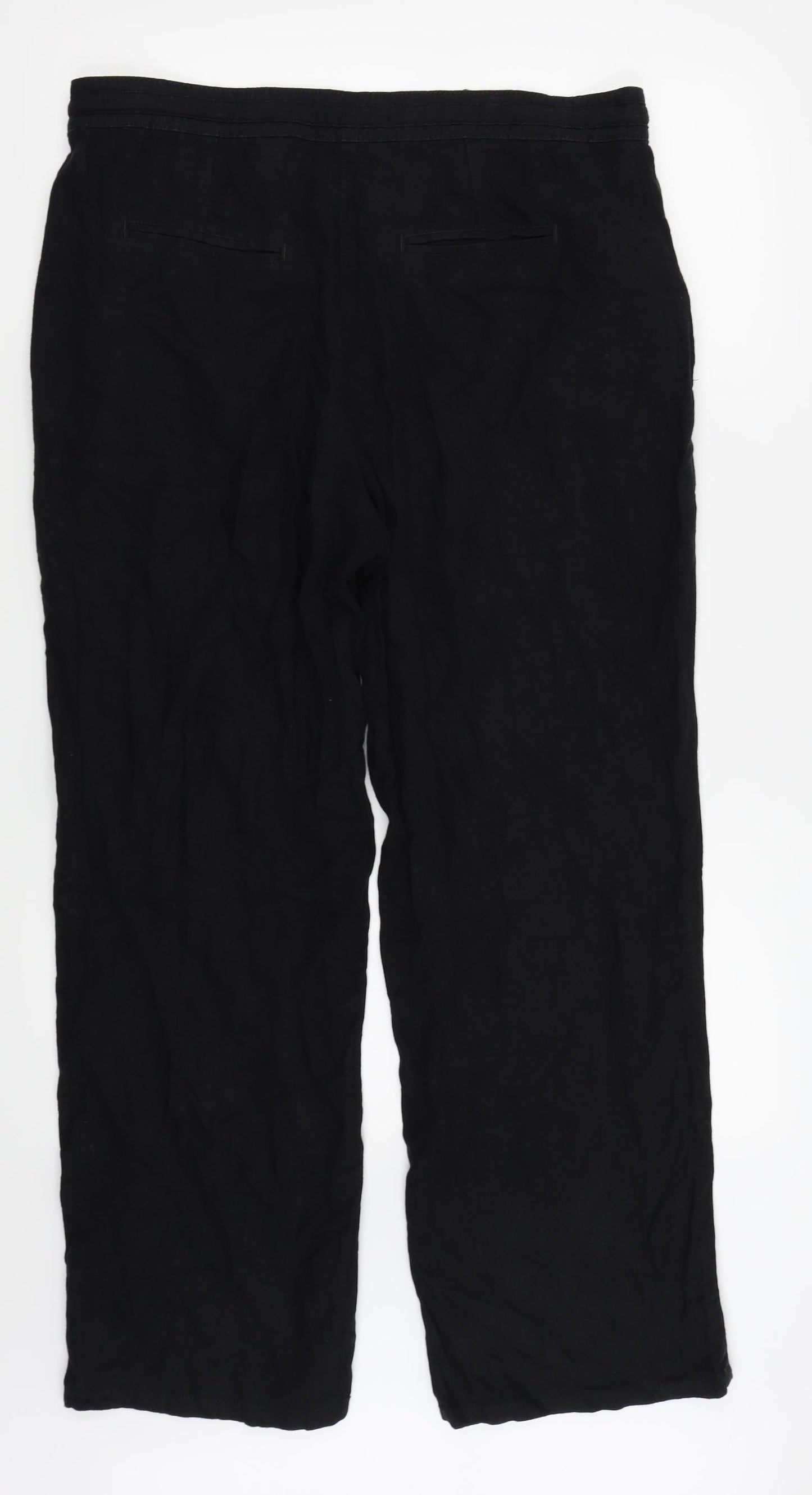 Womens UK Size 14 NEXT Regular Fit  Black Trousers