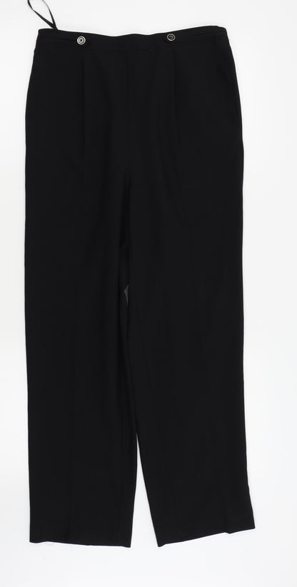bm collection Womens Black   Trousers  Size 10 L25 in