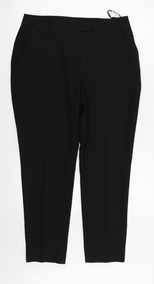 Womens UK Size 12 Dorothy Perkins Regular Fit  Black Trousers