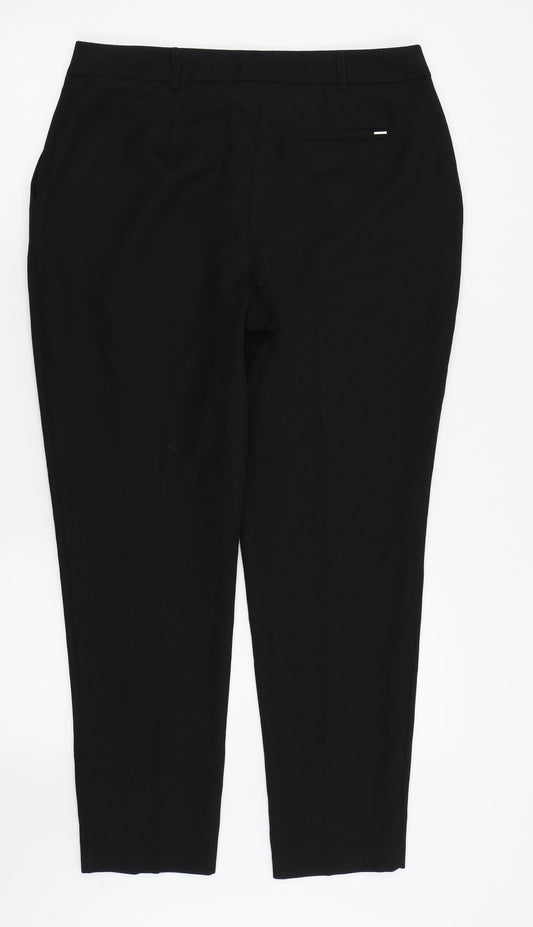 Womens UK Size 12 Dorothy Perkins Regular Fit  Black Trousers