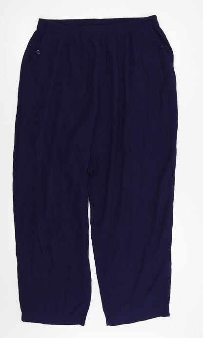 Womens UK Size 30 in Classics Regular Fit  Blue Trousers