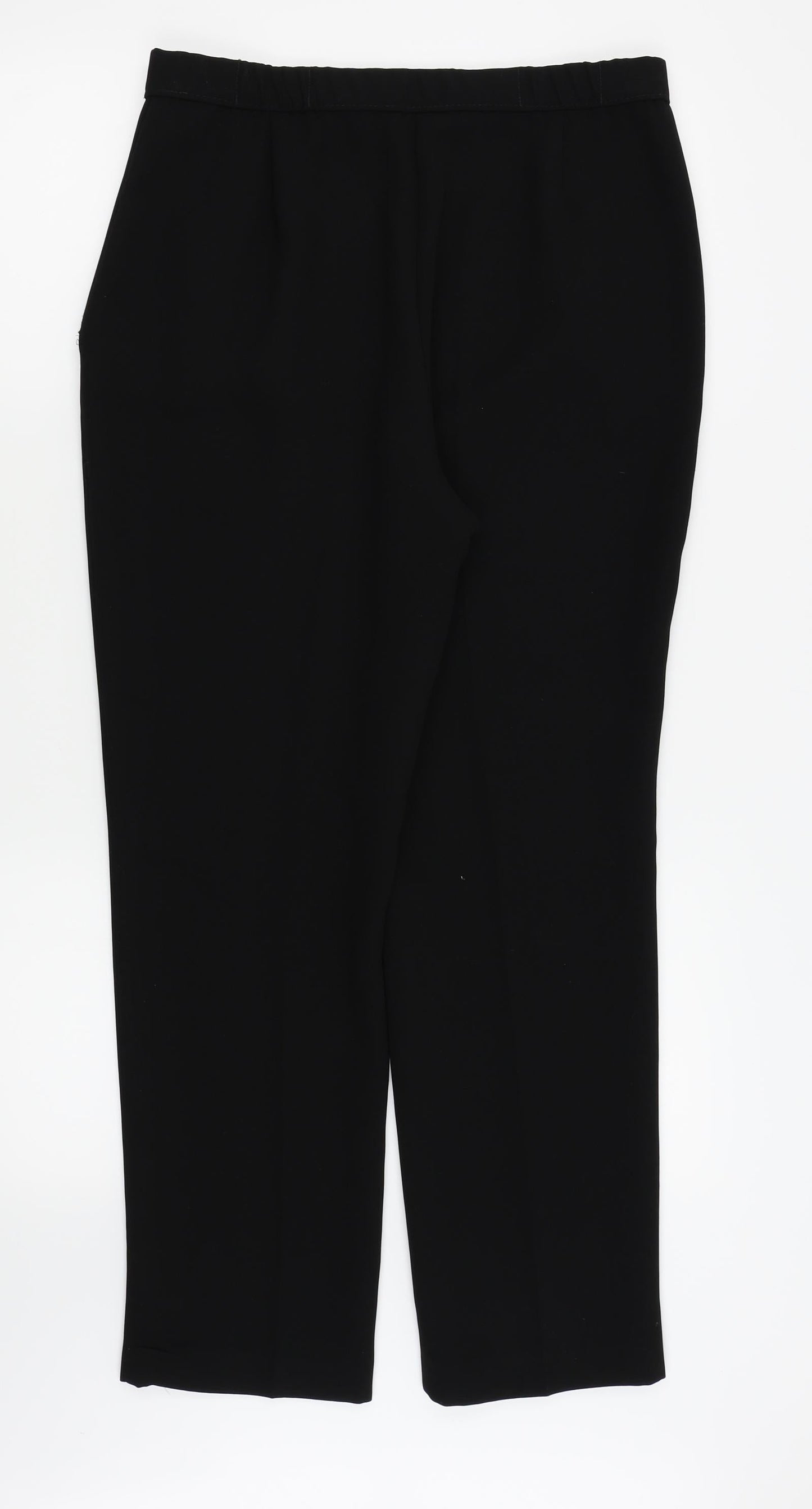 M&S Womens Black   Trousers  Size 14 L26 in