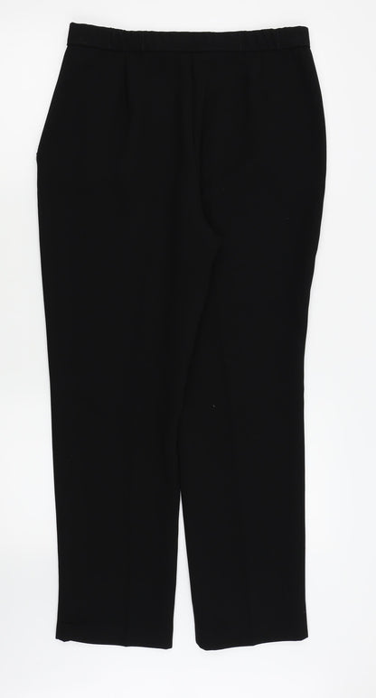 M&S Womens Black   Trousers  Size 14 L26 in