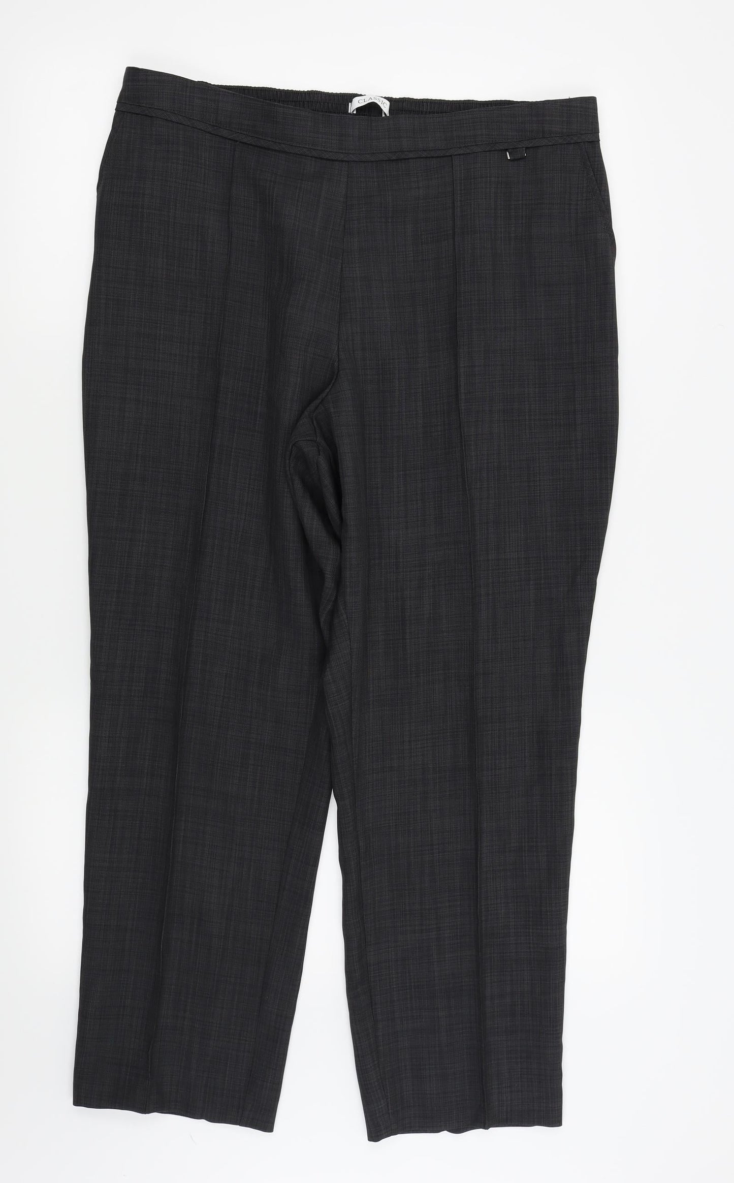 M&S Womens Grey   Trousers  Size 16 L25 in