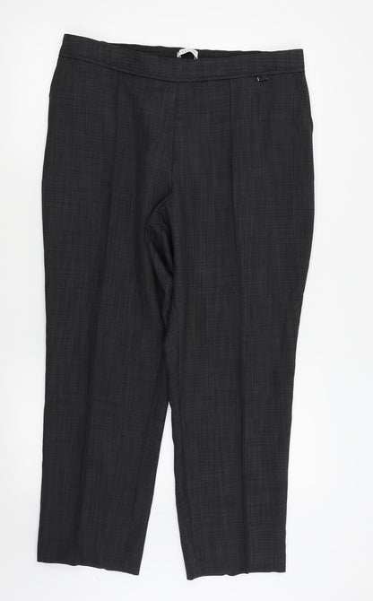 M&S Womens Grey   Trousers  Size 16 L25 in
