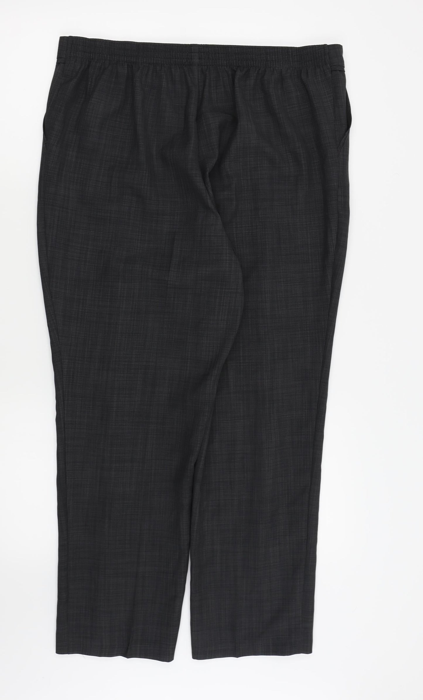 M&S Womens Grey   Trousers  Size 16 L25 in
