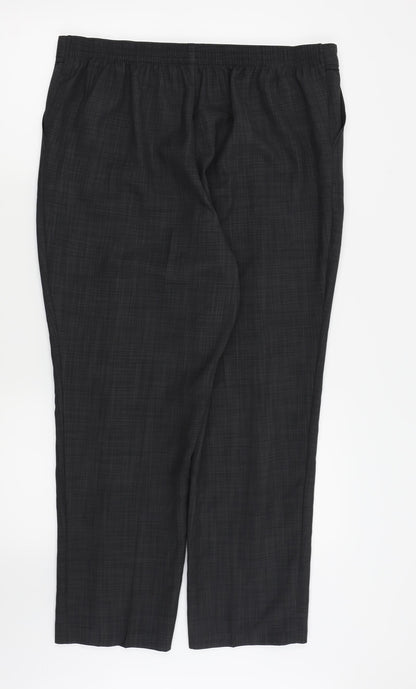 M&S Womens Grey   Trousers  Size 16 L25 in