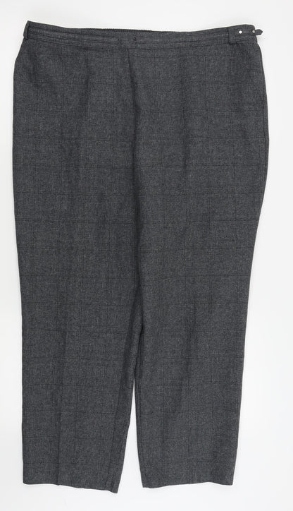 Womens UK Size 34 in Preworn Regular Fit  Grey Trousers
