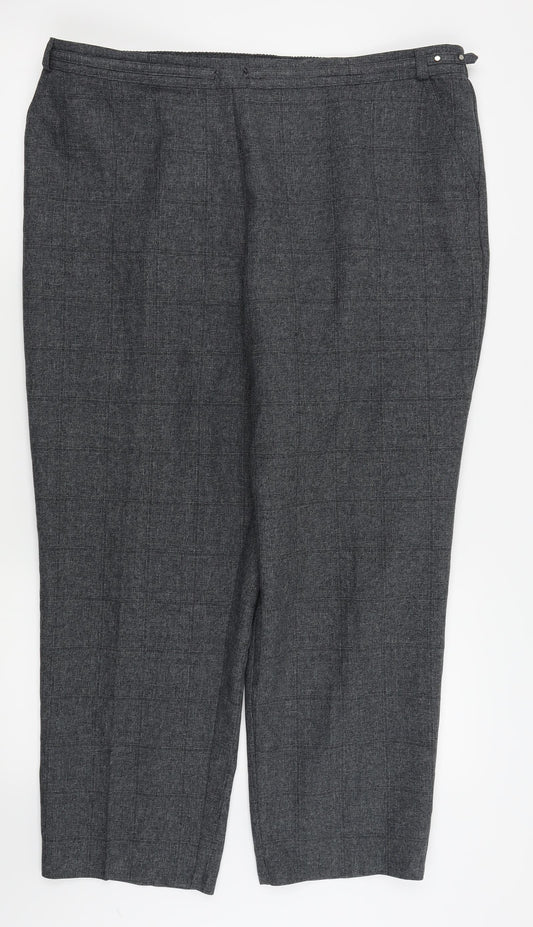 Womens UK Size 34 in Preworn Regular Fit  Grey Trousers