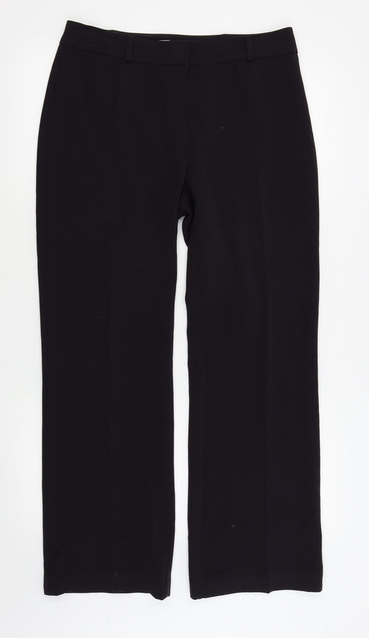 M&Co Womens Purple   Trousers  Size 12 L27.5 in