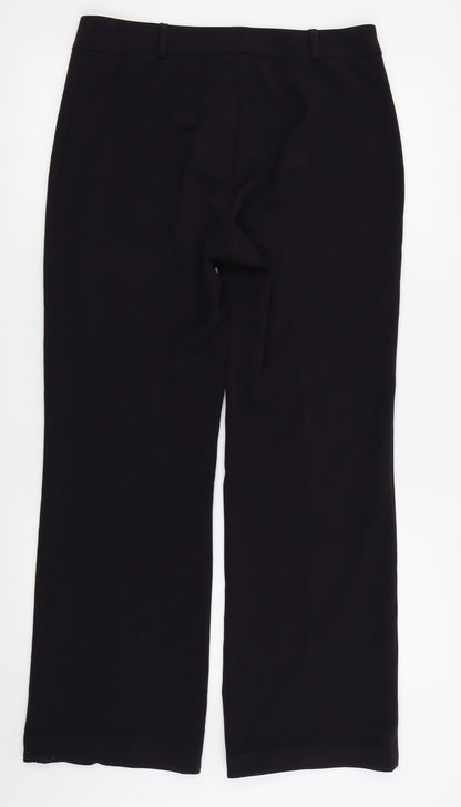 M&Co Womens Purple   Trousers  Size 12 L27.5 in