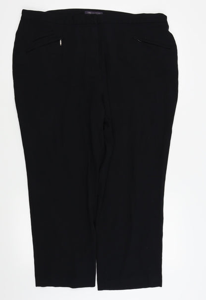m&s Womens Black   Trousers  Size 20 L24 in