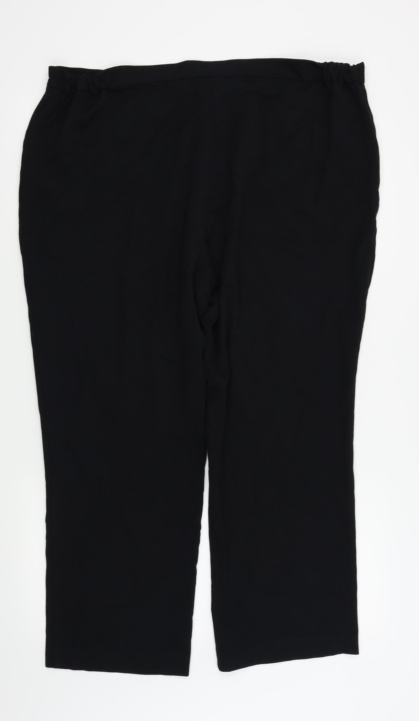 m&s Womens Black   Trousers  Size 20 L24 in